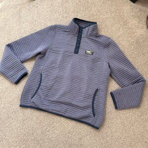 L.L. Bean Airlight Knit Pullover Blue Periwinkle Fall Winter Spring XS Petite